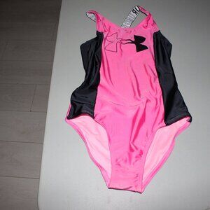 Pink & Black 1 Pcs Under Armour ZSwimsuit Size 12 New